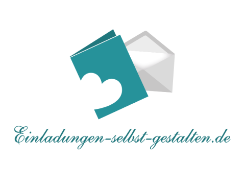 Einladungen selbst gestalten - Einladungskarten & mehr, Hochzeitskarten in den Bergen, Logo