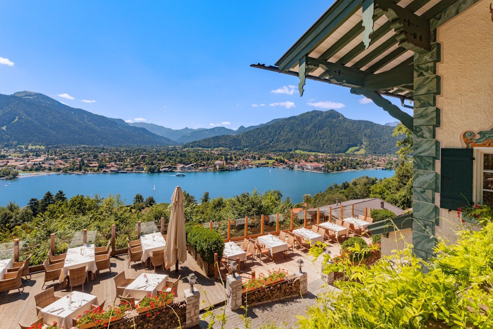 Aussen Terrasse, Leeberghof am Tegernsee | Feiern mit Seeblick